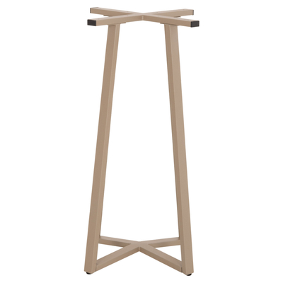 Bazë tavoline bari HM477.25, metal, 50x50x90 cm, cappuccino