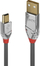 Kabllo Lindy USB-A - miniUSB, 1m, e hirtë