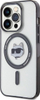 Futrollë Karl Lagerfeld KLHMP15LHCHNOTK për iPhone 15 Pro 6.1", transparente, MagSafe