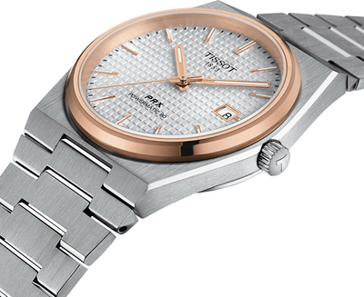 Orë për meshkuj Tissot PRX Powermatic 80 T137.407.21.031.00. e argjendtë/artë