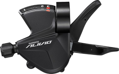 Manetë ndërrimi Shimano Alivio SL-M3100, 2 marsha, për dorën e majtë, e zezë
