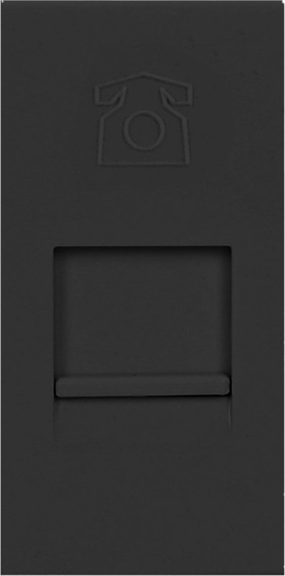 Prizë modulare telefonike Orno NOEN RJ11, 22.5x45mm, e zezë