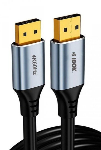 Kabllo DisplayPort iBOX ITVDP012, 4K 60Hz, 2m, e zezë