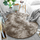 Tapet Shaggy rrumbullak Ombre Plush Soft Rug 180, 180 cm, poliestër, ngjyrë bezh camel