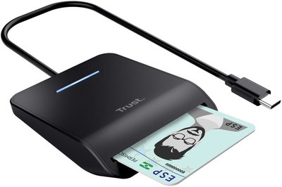 Lexues kartash inteligjente Trust Primo, USB C, FIPS 201 ISO 7816, i zi