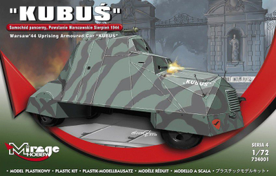 Lodër makinë Mirage Armored Car, 1:72, 14+ vjeç