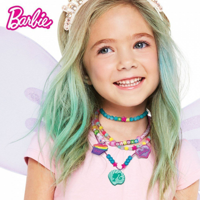 Set bizhuterish për kalamaj Lisciani Barbie Butterfly Bag, me rruaza, shumëngjyrësh