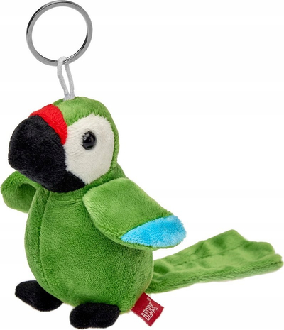 Varëse çelsash Beppe Mascot Parrot Ara, 11cm, jeshile