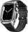 Komplet rrip dhe kasë Kingxbar CYF148 për Apple Watch 44/45mm, 2 në 1, argjend