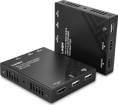 Extender KVM Lindy 120m Cat.6, HDMI Full HD, USB, i zi