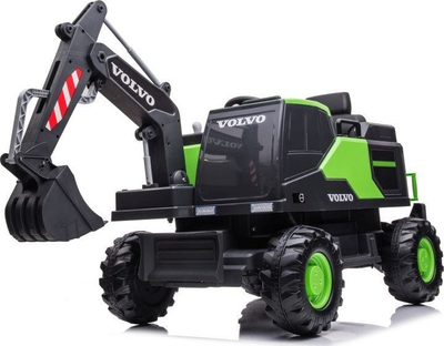 Ekskavator elektrik për fëmijë Lean Cars Volvo DK-VE888, 12V, 3 shpejtësi, jeshil