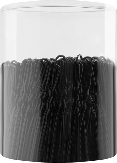 Gomëza flokësh Activeshop E-65, set 300 copë, 5 cm, të zeza