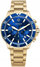 Orë burrash Giewont Chronograph GW3970 B6, xham sapphire, çelik inox, gold blu
