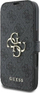 Futrollë “book” Guess GUBKP16S4GMGGR për iPhone 16 6.1", lëkurë ekologjike, logo metal, e zezë