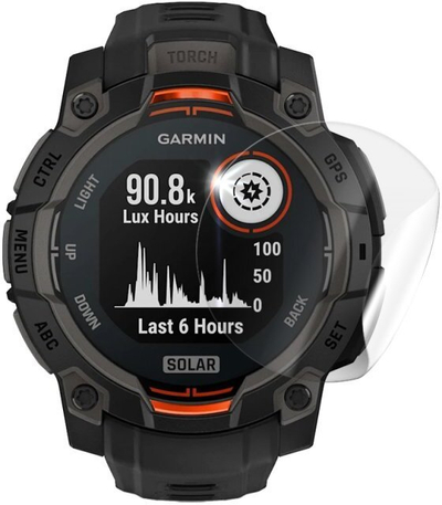 Folie mbrojtëse Screenshield për GARMIN Instinct 3 45mm, transparente