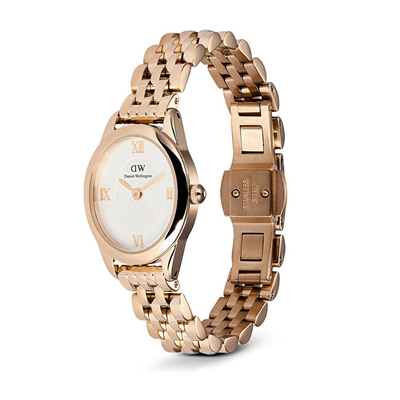 Orë për femra Daniel Wellington Ophelia Mini Rose Gold DW00100805, e artë rozë