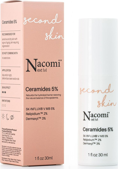 Серум за лице Nacomi Next Level Ceramides 5%, 30ml, за сува кожа