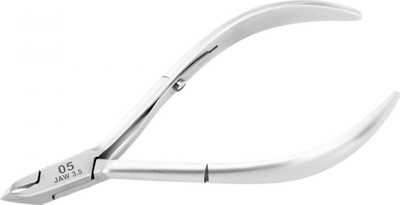 Pincetë manikyri Activeshop OCHO PRO 05, teh 3.5 mm, gri mat