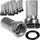Konektor antene F Plug, 6.8 mm, me gasket, set 10 copë, argjendt