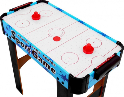 Tavolinë Air Hockey Sport Game me ventilator, 65 x 30.5 x 65.5 cm, blu