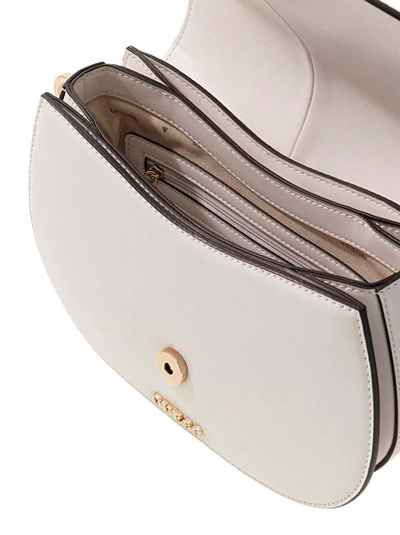 Çantë dore Guess Carrie HWVG98 96200, e vogël, écru