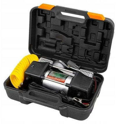 Kompresor ajri për veturë Rockforce, dy pistona, 65 l/min, 12V, me LED