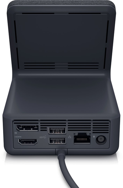 Stacion dokimi Dell Dual Charge HD22Q, USB-C, 90W, me karikim wireless, i zi