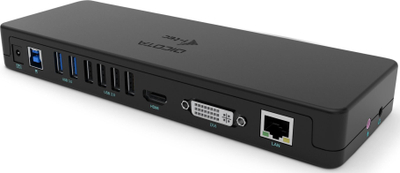 Docking station për laptop Dicota D31950, USB C, HDMI DVI, i zi