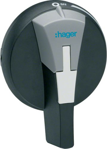 Mekanizëm dere Hager HZC014, për madhësi 4, për panele elektrikë, i zi