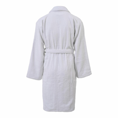 Rrobë banjo pambuku BATHROBE HOTEL, 100% pambuk, madhësia L XL, e bardhë