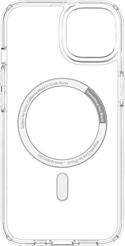 Mbështjellës telefoni Spigen Ultra Hybrid Mag, për iPhone 13 mini, MagSafe, i bardhë