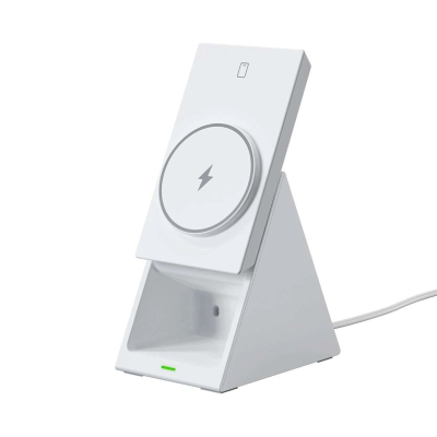Karikues wireless 3‑në‑1 Choetech T600 F, 15W, me magnet, i bardhë