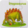 Puzzle edukative Lean Sport Dinosaur Friends, 10 elemente, shumëngjyrëshe