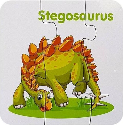 Puzzle edukative Lean Sport Dinosaur Friends, 10 elemente, shumëngjyrëshe