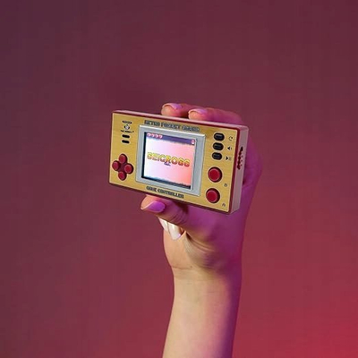 Konzolë portative lojërash ORB Retro Portable, ekran i integruar, e bardhë