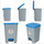 Kosh plehrash Curver ESSENTIALS, 20L, me pedale, gri me kapak blu