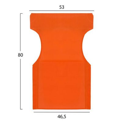 Jastëk për karrige profesionale 46.5×53×80 cm (HM5272.02), portokalltë