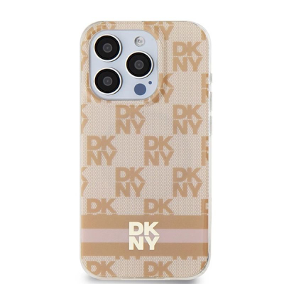 Futrollë telefoni DKNY DKHMP15XHCPTSP për iPhone 15 Pro Max, MagSafe, hardcase, rozë
