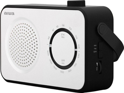 Портабилно радио Аива R-190, AM/FM, звучник 4 инчи, бело