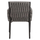 Karrige alumini Martin antracit me synthetic rattan 55×59×83 cm (HM5564.02)