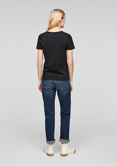 Maicë S.Oliver Slim Fit, e zezë, 120.11.899.12.130.2060852.9999