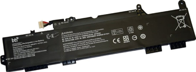Bateri laptopi BTI për HP EliteBook 735 G5 735 G6 745 G5, 3 cell, e zezë