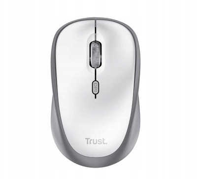 Mouse Trust Yvi+ Silent, 1600 dpi, me kabllo, i bardhë