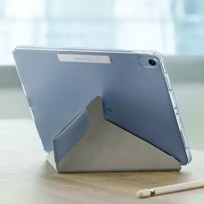Mbrojtëse tablet UNIQ Camden për iPad 10th Gen 10.9", me bazament, blu Nordic