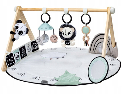 Dyshek loje Tiny Love Luxe Gymini, me aktivitete, bardh e zi