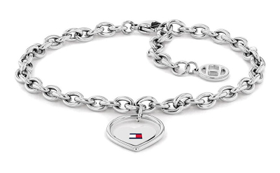 Byzylyk për femra Tommy Hilfiger Hearts 2780553, i argjendtë