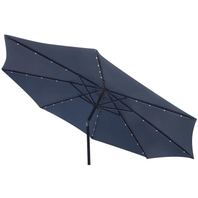 Çadër kopshti Saska Garden, 300 cm, ndriçim LED, blu navy