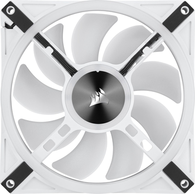 Ventilator PC Corsair QL Series ICUE QL140, 140mm, RGB, i bardhë