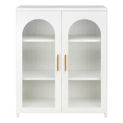 Vitrinë Caril 80x37x102Hcm (HM9571.02), bardhë