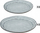 Set pjatash Earthenware Flower Beige, 12 pjesë, për 6 persona, gri